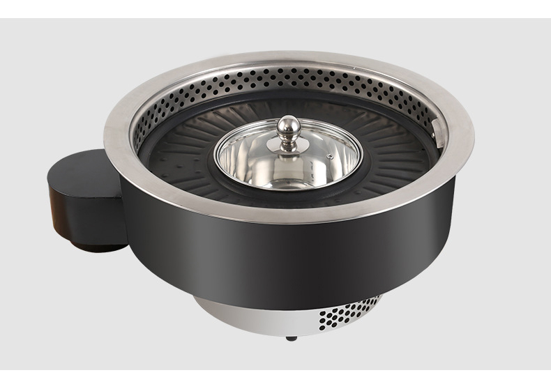 JHD‑480 commercial built‑in grill hot pot all‑in‑one electric ceramic stove front view