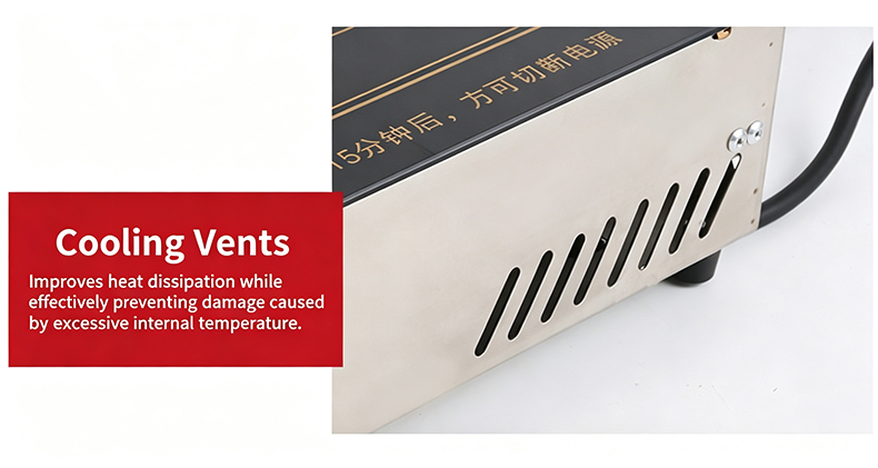 JHD‑710 built‑in bbq hot pot stove cooling vents for overheat protection good heat dissipation