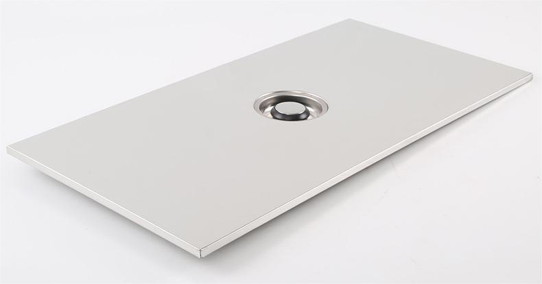 SZY‑650 gas hot pot grill stainless steel lid cover plate, metal top cover for commercial built‑in gas stove unit