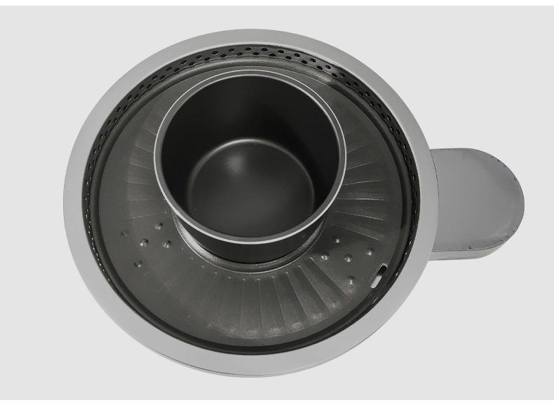 JHD‑420A top view hot pot and grill cavity, round electric ceramic cooker internal structure detail