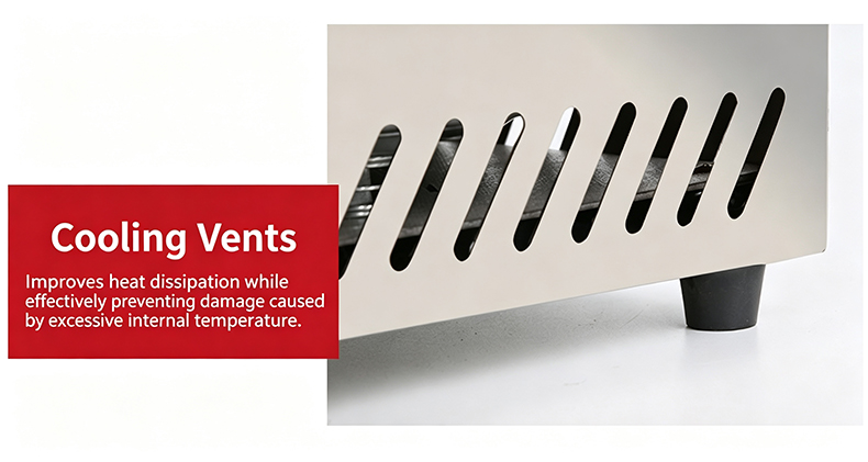 JHD‑540 built‑in bbq hot pot grill cooling vents, efficient heat dissipation extend service life commercial electric stove
