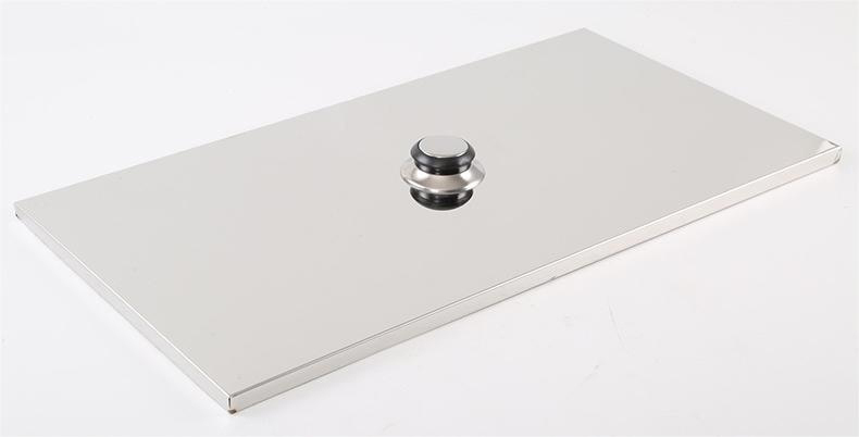SZY‑630 gas hot pot grill stainless steel lid cover plate, metal top cover for commercial built‑in gas stove unit