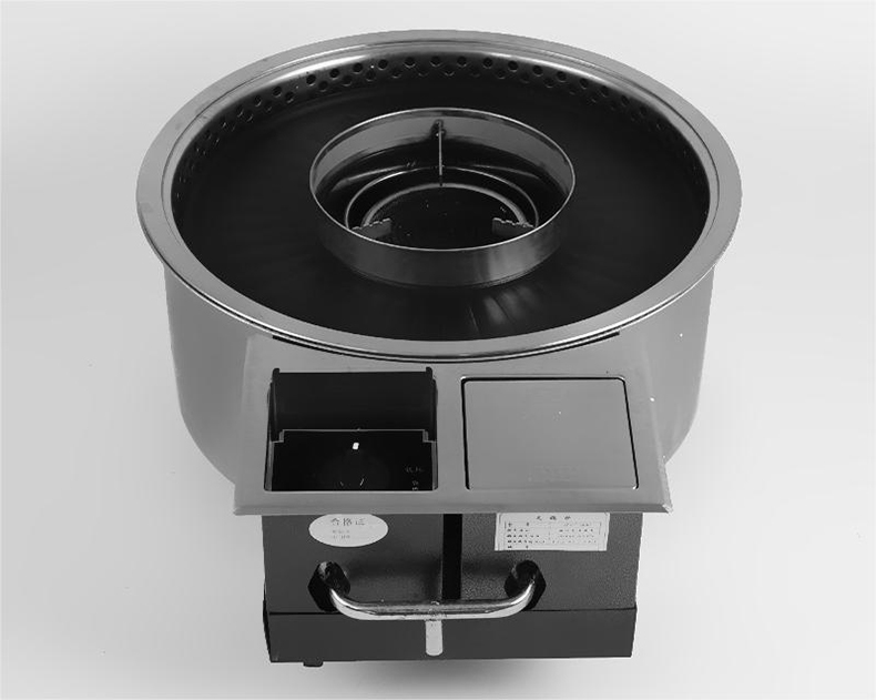 SZY‑420 built‑in gas grill hotpot stove front side control assembly overview