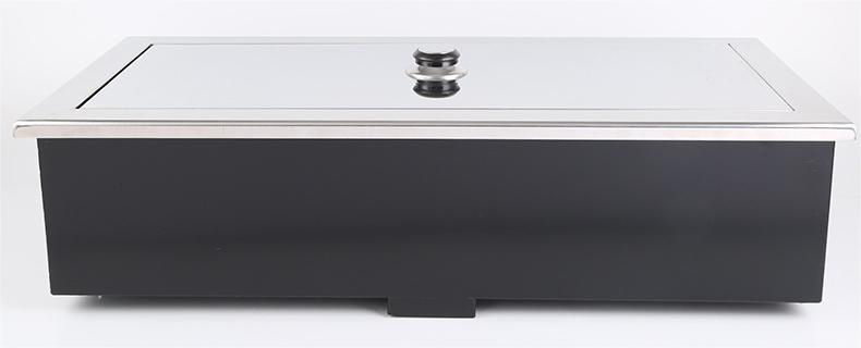 JHD‑720 grill hotpot integrated electric ceramic stove closed cover view built‑in stove unit
