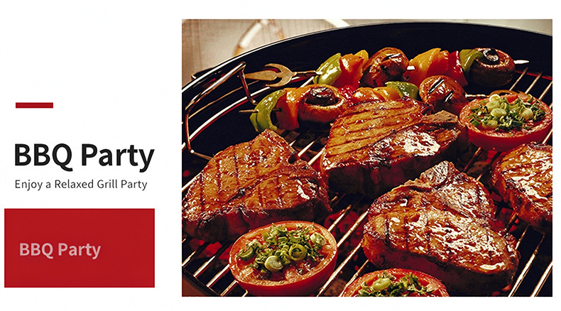 Szy‑650 built‑in gas hotpot grill stove bbq party grilled steak food display