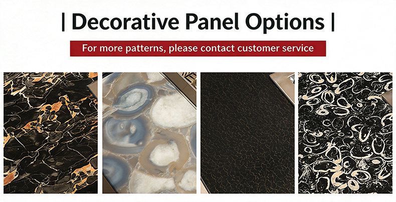 JHD-460 electric grill decorative panel options, multiple marble stone texture tabletop for commercial dining table