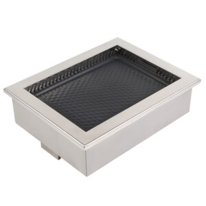 JHD-460 Rectangular Built-in Electric BBQ Grill, Commercial Smokeless Electric Griddle Stove White Background Product Photo