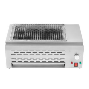 JHD-510 Tabletop Electric BBQ Grill with Stainless Steel Grill Mesh, Commercial Countertop Barbecue Cooker