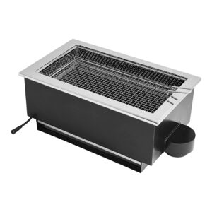 JHD-620 Built-in Smokeless Dual-use Ceramic BBQ Grill, Commercial Catering Equipment White Background Product Shot