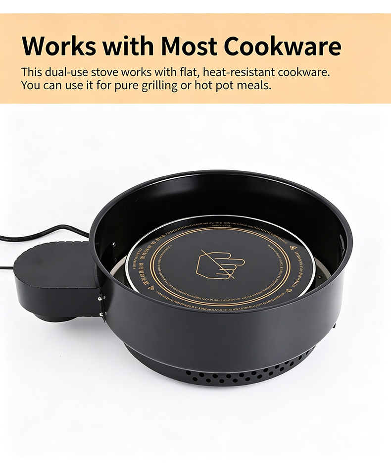 JHD‑420A Electric Ceramic Cooker Specification Parameter Sheet Commercial Hot Pot Grill Stove