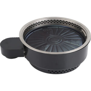 JHD-420C Round Built-in Electric BBQ Grill, Commercial Smokeless Electric Griddle Stove White Background Product Photo