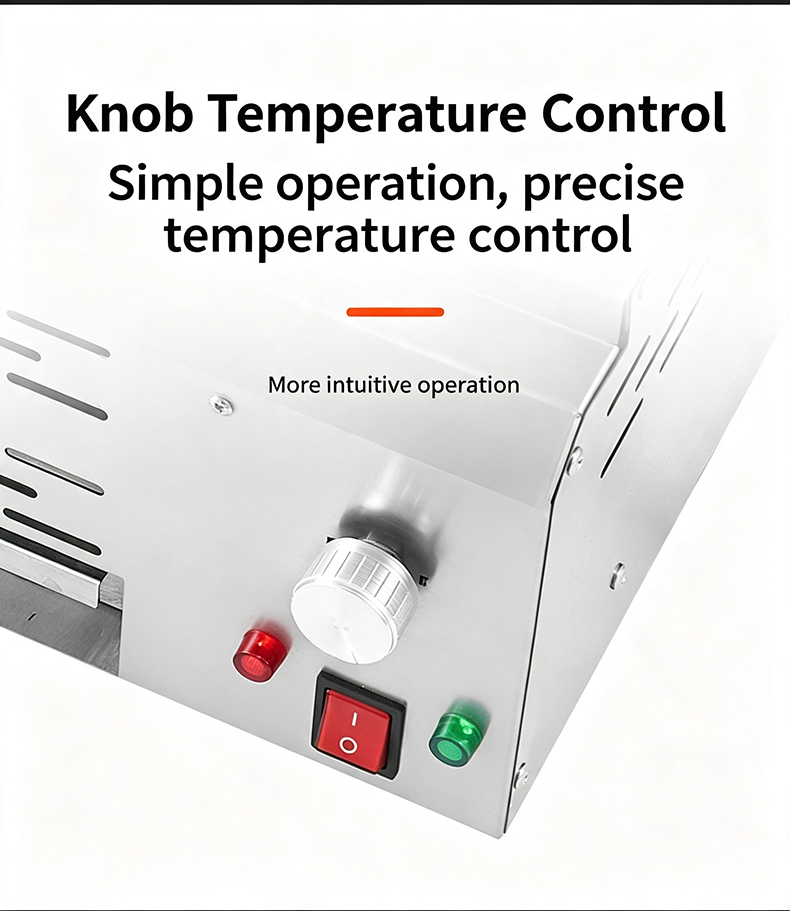 JHD‑510 electric grill knob temperature control panel, simple precise temperature adjustment for commercial catering equipment