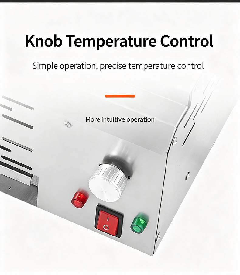 JHD-660 countertop electric grill knob temperature control panel, simple operation and precise temperature adjustment for commercial catering equipment