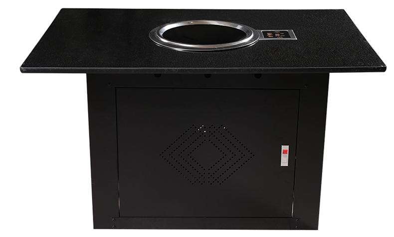 JHD‑420E commercial concave ceramic cooker, touch control electric cooktop dining table for restaurant catering equipment