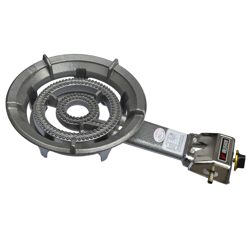 SZY‑360E heavy cast iron korean gas hot pot burner commercial catering equipment white background
