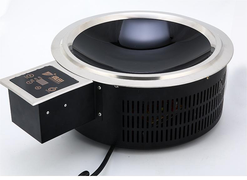 JHD‑420E concave heating plate touch control ceramic cooker core unit close‑up catering equipment