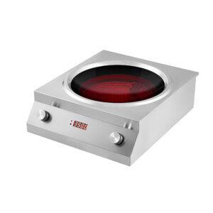 JHD‑400 Square Concave Ceramic Cooker, Knob Control Commercial Countertop Electric Stove Product Shot