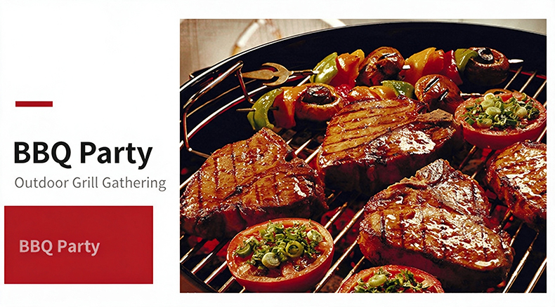 SZY-460 commercial gas grill for outdoor BBQ party, infrared burner delivers stable grilling performance for outdoor catering and barbecue events