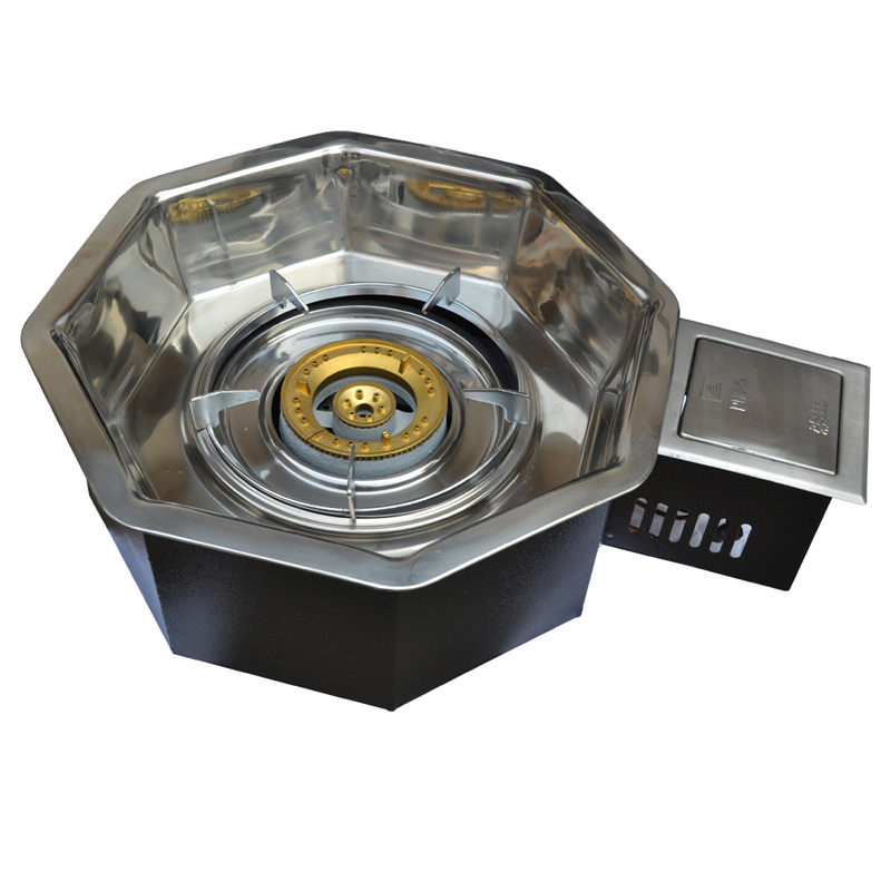 SZY‑360E octagonal korean gas hot pot stove commercial catering appliance
