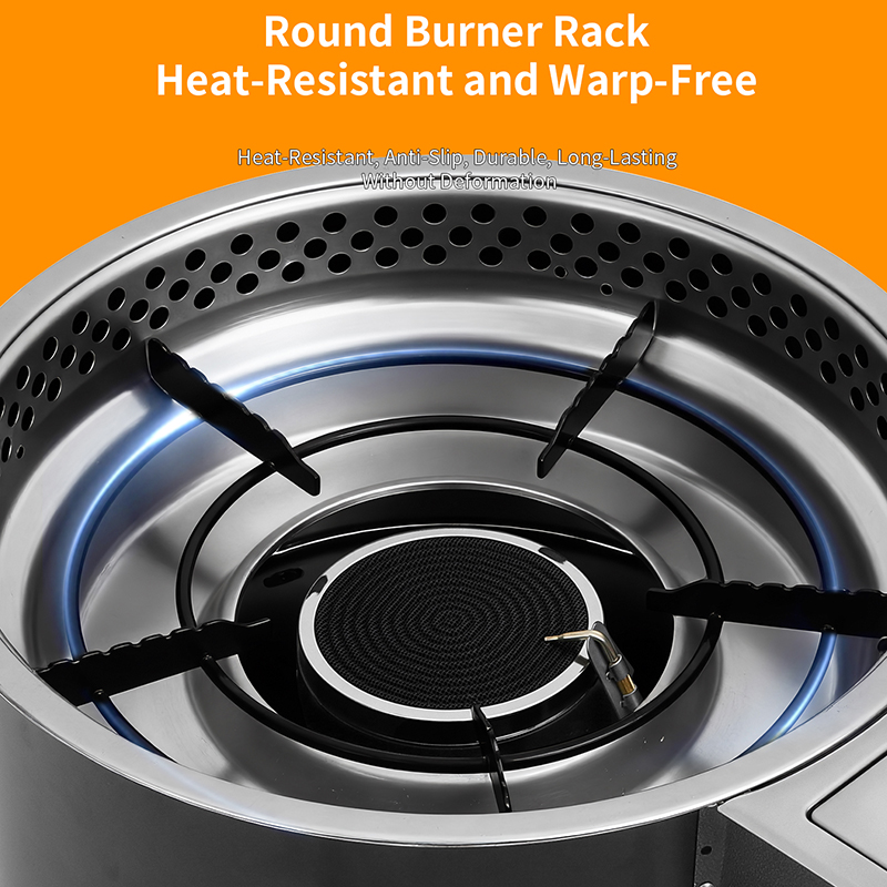 SZY-420C Round Burner Rack Internal Structure Detail, Heat-resistant Warp-free Infrared Gas Burner for Commercial Built-in BBQ Grill