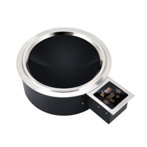 JHD‑420E Built‑in Concave Touch Control Ceramic Cooker, Commercial Restaurant Embedded Electric Wok Stove Catering Equipment Product Photo
