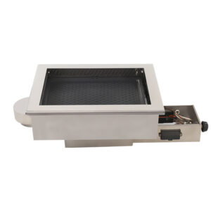 SZY-460 Rectangular Built-in Gas Grill with Non-stick Griddle Plate, Commercial Stainless Steel Gas Barbecue Stove White Background Product Photo