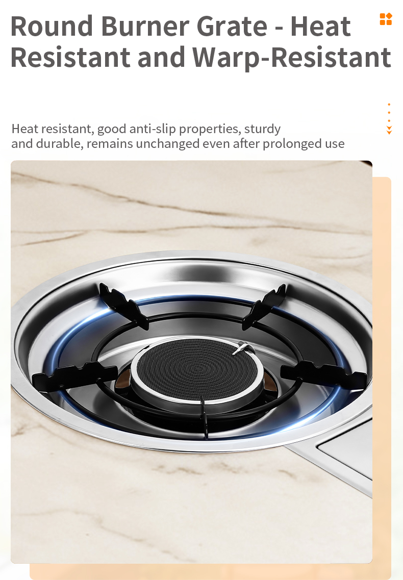 SZY-360B round infrared gas burner grate, heat resistant warp-resistant anti-slip, heavy duty durable for prolonged commercial restaurant use